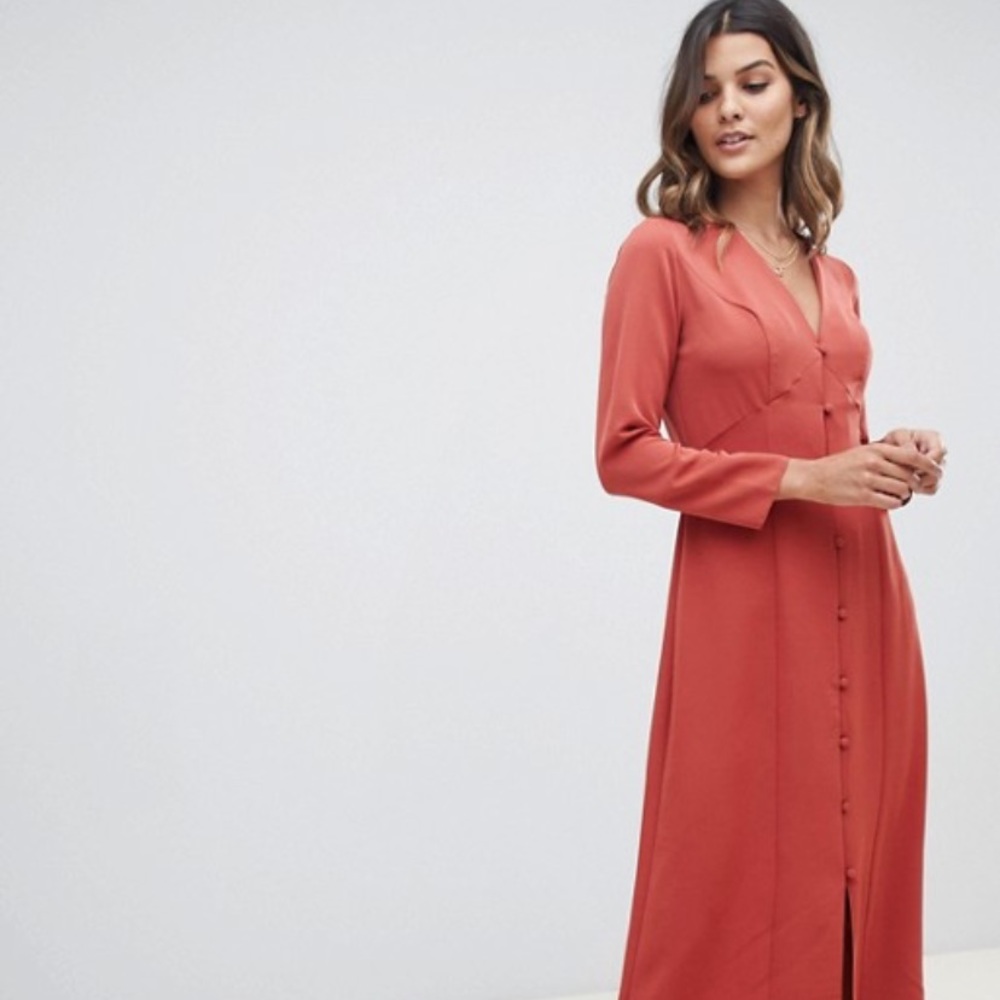 NWT ASOS button front dress